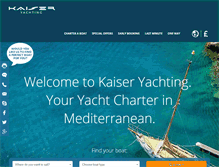 Tablet Screenshot of kaiser-yachting.com